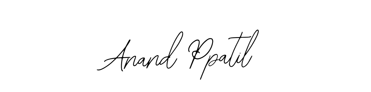 How to make Anand Ppatil name signature. Use Bearetta-2O07w style for creating short signs online. This is the latest handwritten sign. Anand Ppatil signature style 12 images and pictures png