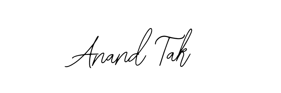 Use a signature maker to create a handwritten signature online. With this signature software, you can design (Bearetta-2O07w) your own signature for name Anand Tak. Anand Tak signature style 12 images and pictures png