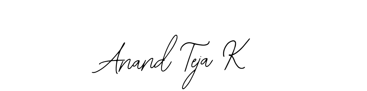Create a beautiful signature design for name Anand Teja K. With this signature (Bearetta-2O07w) fonts, you can make a handwritten signature for free. Anand Teja K signature style 12 images and pictures png