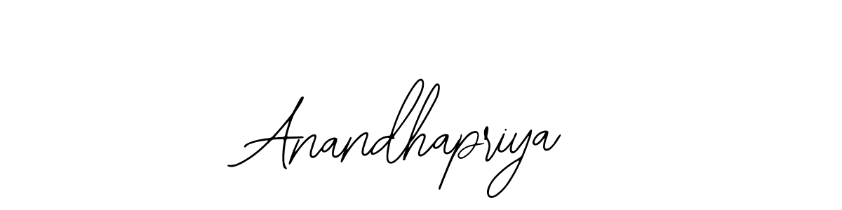 Design your own signature with our free online signature maker. With this signature software, you can create a handwritten (Bearetta-2O07w) signature for name Anandhapriya. Anandhapriya signature style 12 images and pictures png