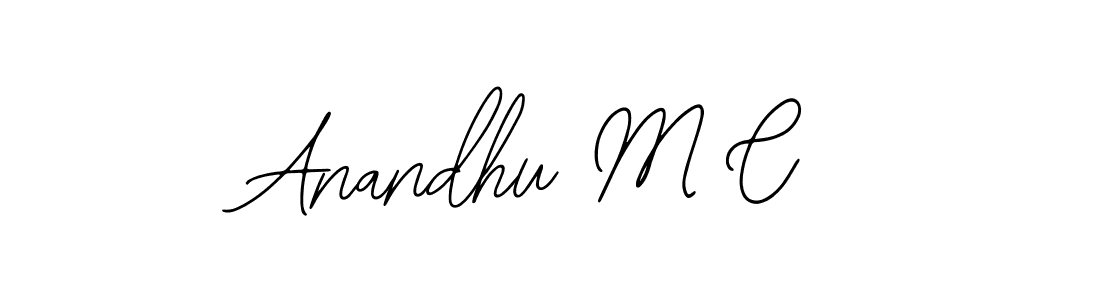 Create a beautiful signature design for name Anandhu M C. With this signature (Bearetta-2O07w) fonts, you can make a handwritten signature for free. Anandhu M C signature style 12 images and pictures png