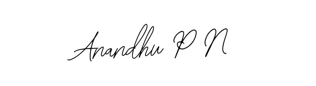 Design your own signature with our free online signature maker. With this signature software, you can create a handwritten (Bearetta-2O07w) signature for name Anandhu P N. Anandhu P N signature style 12 images and pictures png