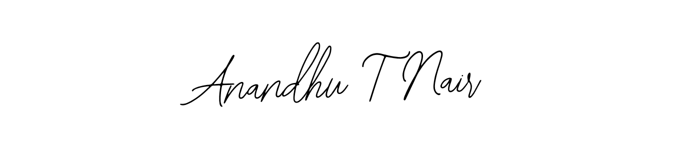 Design your own signature with our free online signature maker. With this signature software, you can create a handwritten (Bearetta-2O07w) signature for name Anandhu T Nair. Anandhu T Nair signature style 12 images and pictures png