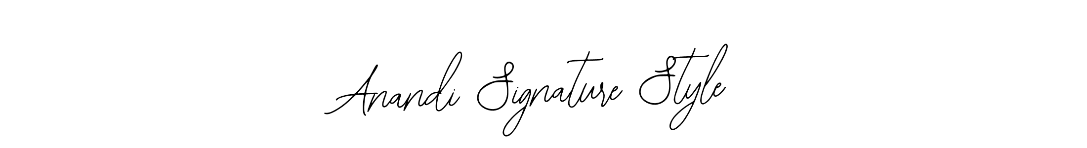 Also we have Anandi Signature Style name is the best signature style. Create professional handwritten signature collection using Bearetta-2O07w autograph style. Anandi Signature Style signature style 12 images and pictures png