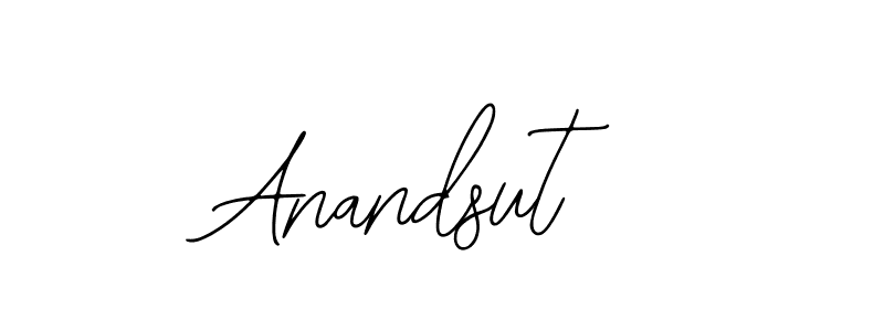 You should practise on your own different ways (Bearetta-2O07w) to write your name (Anandsut) in signature. don't let someone else do it for you. Anandsut signature style 12 images and pictures png