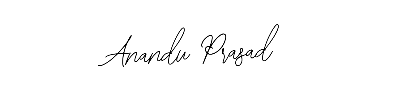 Also You can easily find your signature by using the search form. We will create Anandu Prasad name handwritten signature images for you free of cost using Bearetta-2O07w sign style. Anandu Prasad signature style 12 images and pictures png