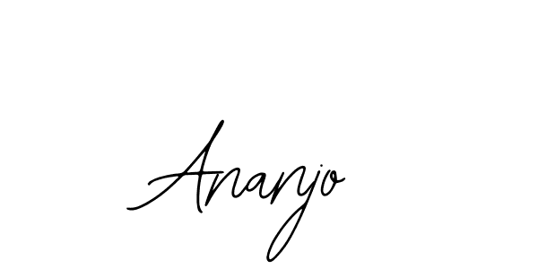 You should practise on your own different ways (Bearetta-2O07w) to write your name (Ananjo) in signature. don't let someone else do it for you. Ananjo signature style 12 images and pictures png