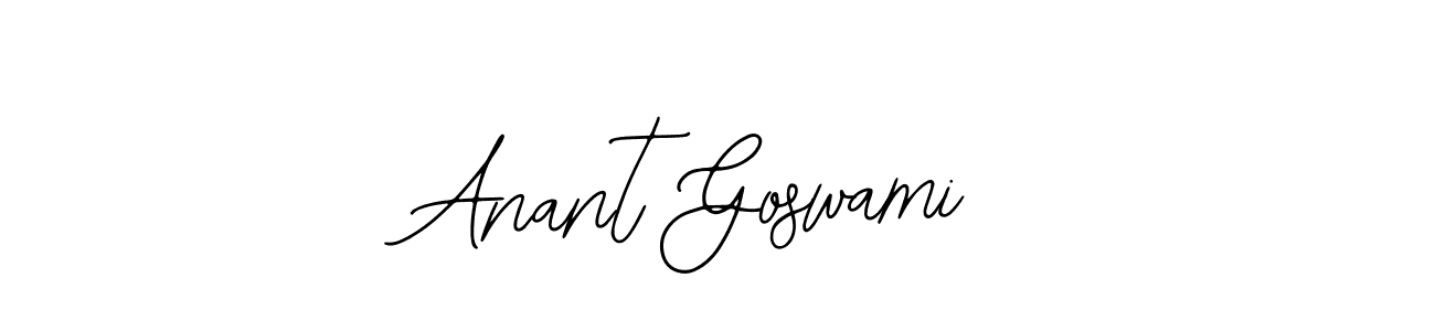 Anant Goswami stylish signature style. Best Handwritten Sign (Bearetta-2O07w) for my name. Handwritten Signature Collection Ideas for my name Anant Goswami. Anant Goswami signature style 12 images and pictures png