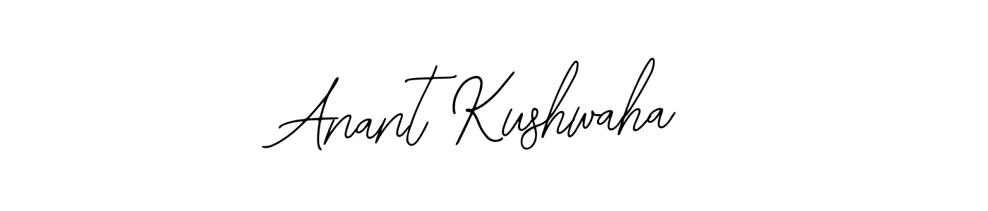 You should practise on your own different ways (Bearetta-2O07w) to write your name (Anant Kushwaha) in signature. don't let someone else do it for you. Anant Kushwaha signature style 12 images and pictures png