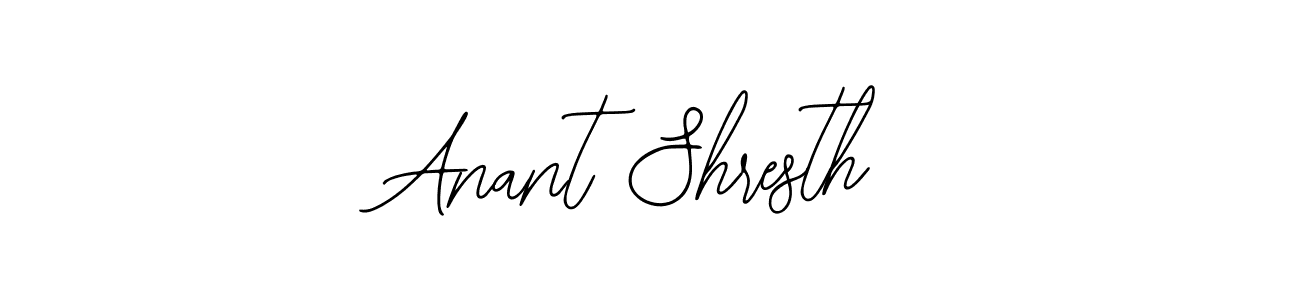 How to make Anant Shresth name signature. Use Bearetta-2O07w style for creating short signs online. This is the latest handwritten sign. Anant Shresth signature style 12 images and pictures png