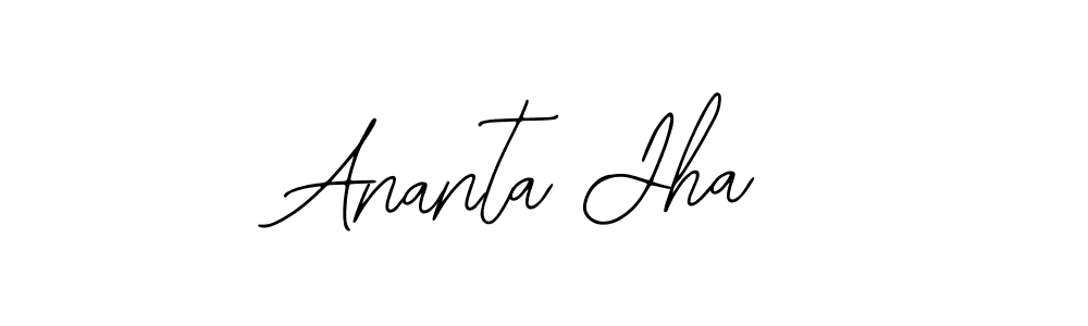 Create a beautiful signature design for name Ananta Jha. With this signature (Bearetta-2O07w) fonts, you can make a handwritten signature for free. Ananta Jha signature style 12 images and pictures png