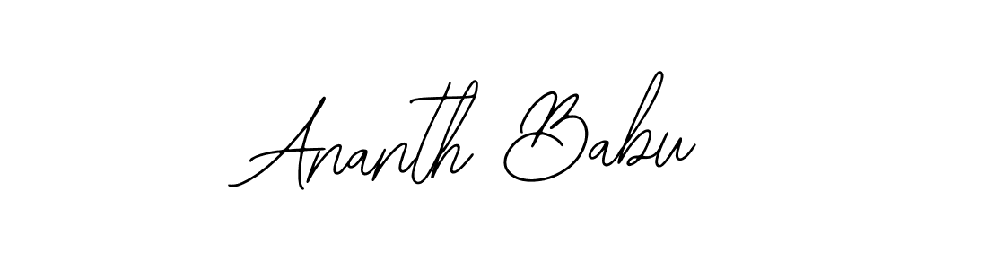 Create a beautiful signature design for name Ananth Babu. With this signature (Bearetta-2O07w) fonts, you can make a handwritten signature for free. Ananth Babu signature style 12 images and pictures png