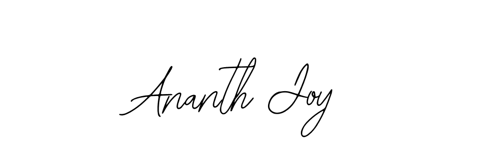 How to make Ananth Joy name signature. Use Bearetta-2O07w style for creating short signs online. This is the latest handwritten sign. Ananth Joy signature style 12 images and pictures png