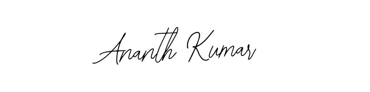 How to make Ananth Kumar name signature. Use Bearetta-2O07w style for creating short signs online. This is the latest handwritten sign. Ananth Kumar signature style 12 images and pictures png