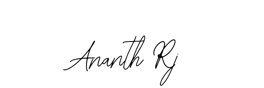 How to make Ananth Rj name signature. Use Bearetta-2O07w style for creating short signs online. This is the latest handwritten sign. Ananth Rj signature style 12 images and pictures png