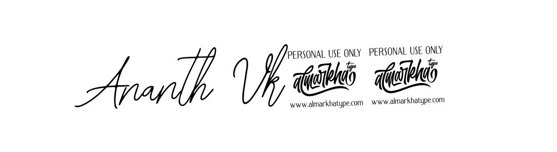 How to make Ananth Vk22 name signature. Use Bearetta-2O07w style for creating short signs online. This is the latest handwritten sign. Ananth Vk22 signature style 12 images and pictures png