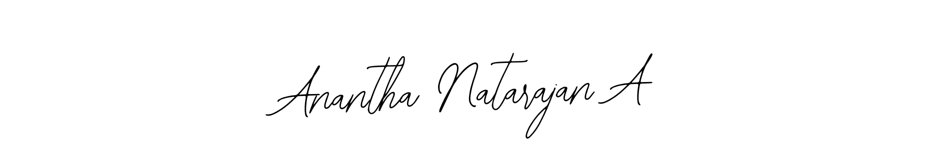 You should practise on your own different ways (Bearetta-2O07w) to write your name (Anantha Natarajan A) in signature. don't let someone else do it for you. Anantha Natarajan A signature style 12 images and pictures png