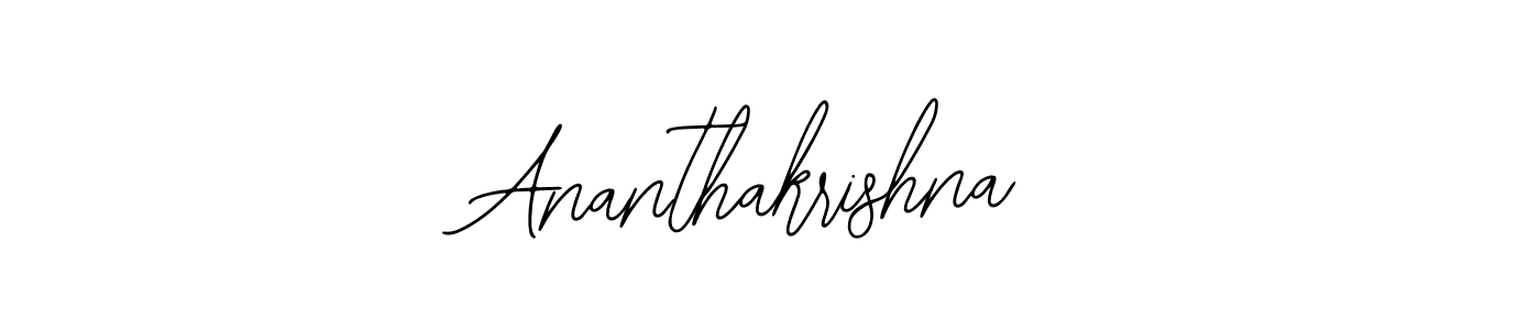 Create a beautiful signature design for name Ananthakrishna. With this signature (Bearetta-2O07w) fonts, you can make a handwritten signature for free. Ananthakrishna signature style 12 images and pictures png