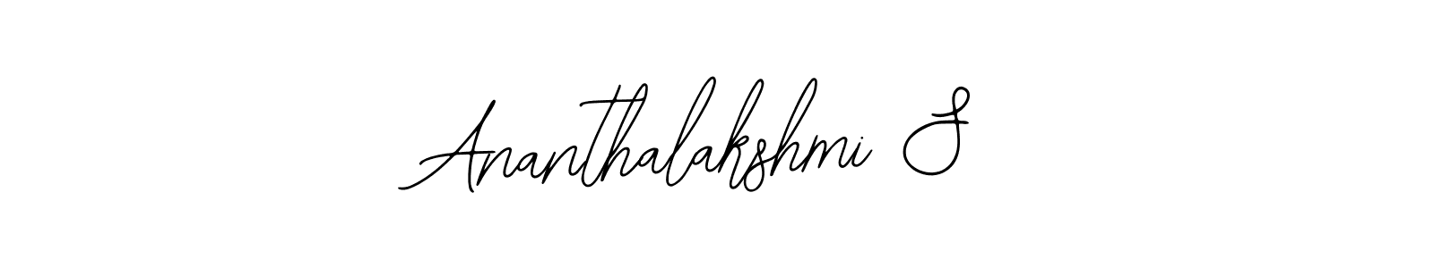 How to make Ananthalakshmi S name signature. Use Bearetta-2O07w style for creating short signs online. This is the latest handwritten sign. Ananthalakshmi S signature style 12 images and pictures png