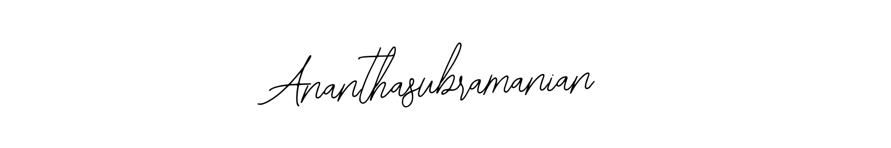 Also we have Ananthasubramanian name is the best signature style. Create professional handwritten signature collection using Bearetta-2O07w autograph style. Ananthasubramanian signature style 12 images and pictures png