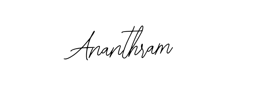 Also we have Ananthram name is the best signature style. Create professional handwritten signature collection using Bearetta-2O07w autograph style. Ananthram signature style 12 images and pictures png