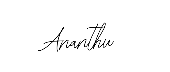 You should practise on your own different ways (Bearetta-2O07w) to write your name (Ananthu) in signature. don't let someone else do it for you. Ananthu signature style 12 images and pictures png