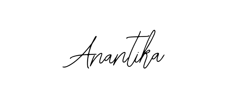 How to make Anantika name signature. Use Bearetta-2O07w style for creating short signs online. This is the latest handwritten sign. Anantika signature style 12 images and pictures png
