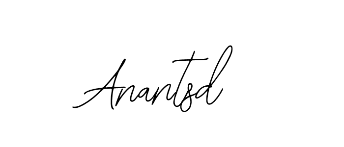 Design your own signature with our free online signature maker. With this signature software, you can create a handwritten (Bearetta-2O07w) signature for name Anantsd. Anantsd signature style 12 images and pictures png