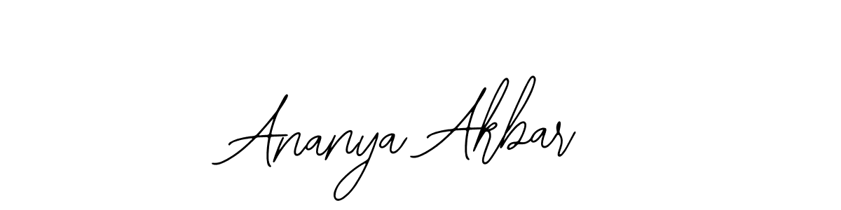 How to make Ananya Akbar name signature. Use Bearetta-2O07w style for creating short signs online. This is the latest handwritten sign. Ananya Akbar signature style 12 images and pictures png