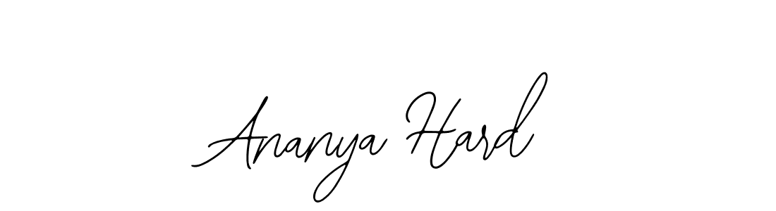 Create a beautiful signature design for name Ananya Hard. With this signature (Bearetta-2O07w) fonts, you can make a handwritten signature for free. Ananya Hard signature style 12 images and pictures png