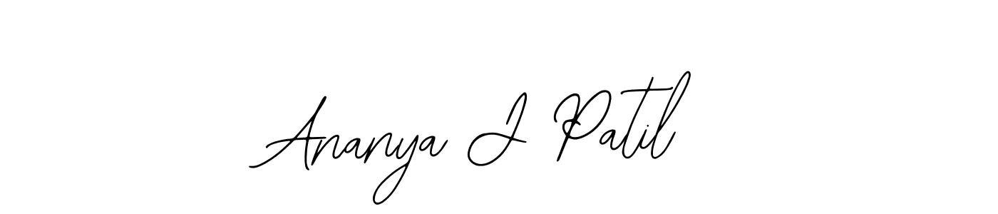 Use a signature maker to create a handwritten signature online. With this signature software, you can design (Bearetta-2O07w) your own signature for name Ananya J Patil. Ananya J Patil signature style 12 images and pictures png