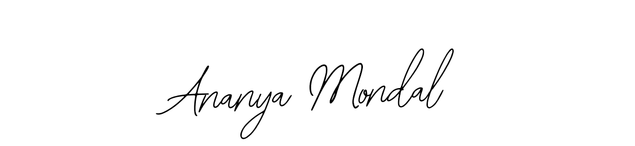 Use a signature maker to create a handwritten signature online. With this signature software, you can design (Bearetta-2O07w) your own signature for name Ananya Mondal. Ananya Mondal signature style 12 images and pictures png