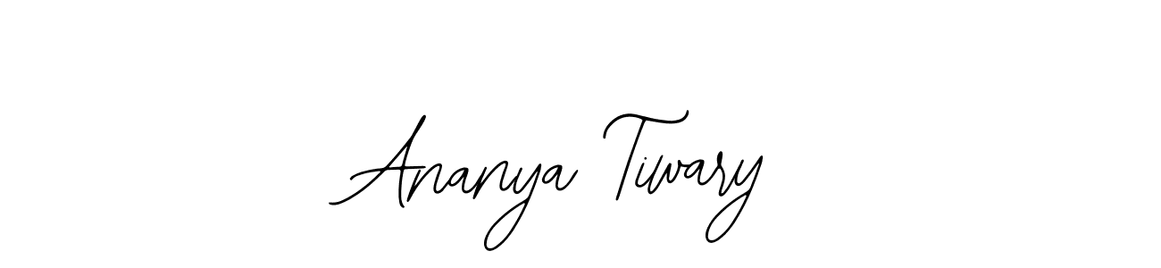 You should practise on your own different ways (Bearetta-2O07w) to write your name (Ananya Tiwary) in signature. don't let someone else do it for you. Ananya Tiwary signature style 12 images and pictures png