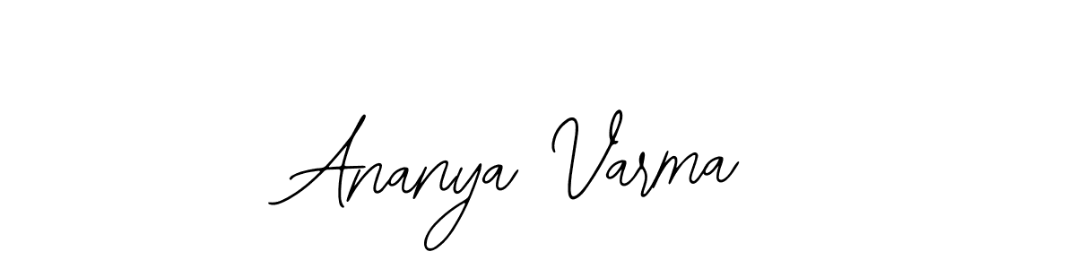 You should practise on your own different ways (Bearetta-2O07w) to write your name (Ananya Varma) in signature. don't let someone else do it for you. Ananya Varma signature style 12 images and pictures png