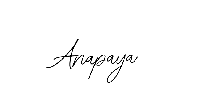 Use a signature maker to create a handwritten signature online. With this signature software, you can design (Bearetta-2O07w) your own signature for name Anapaya. Anapaya signature style 12 images and pictures png