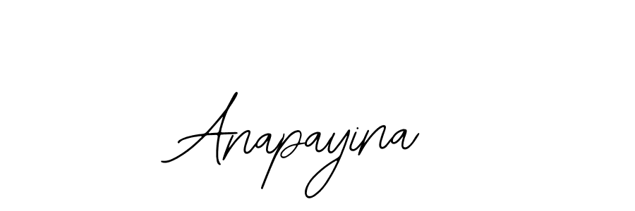 Make a beautiful signature design for name Anapayina. With this signature (Bearetta-2O07w) style, you can create a handwritten signature for free. Anapayina signature style 12 images and pictures png
