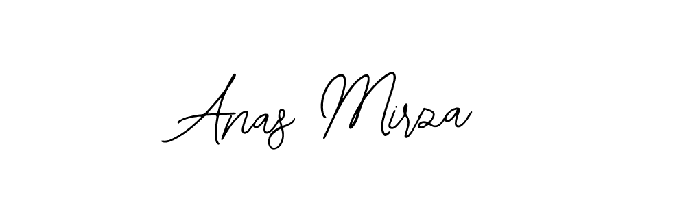 You should practise on your own different ways (Bearetta-2O07w) to write your name (Anas Mirza) in signature. don't let someone else do it for you. Anas Mirza signature style 12 images and pictures png