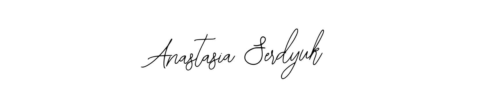 You should practise on your own different ways (Bearetta-2O07w) to write your name (Anastasia Serdyuk) in signature. don't let someone else do it for you. Anastasia Serdyuk signature style 12 images and pictures png