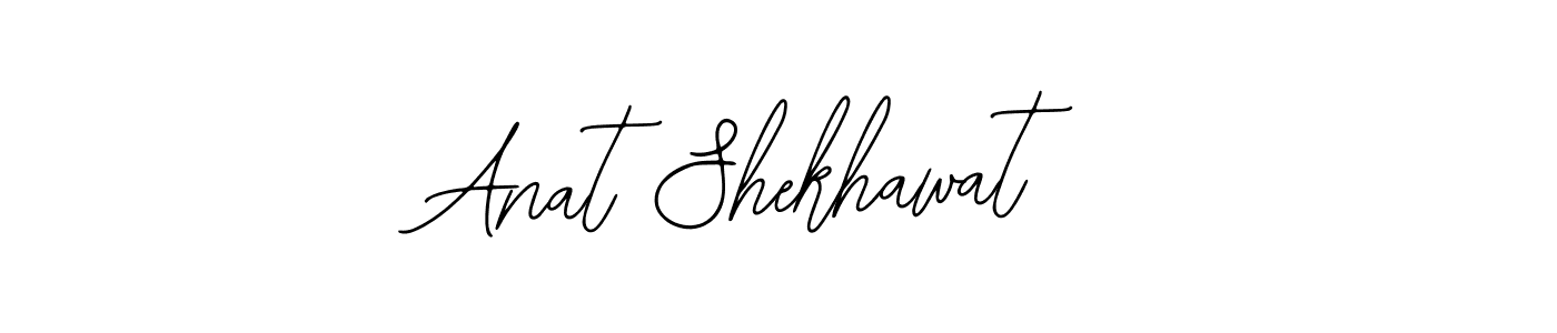 How to make Anat Shekhawat name signature. Use Bearetta-2O07w style for creating short signs online. This is the latest handwritten sign. Anat Shekhawat signature style 12 images and pictures png