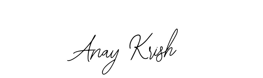 Use a signature maker to create a handwritten signature online. With this signature software, you can design (Bearetta-2O07w) your own signature for name Anay Krish. Anay Krish signature style 12 images and pictures png