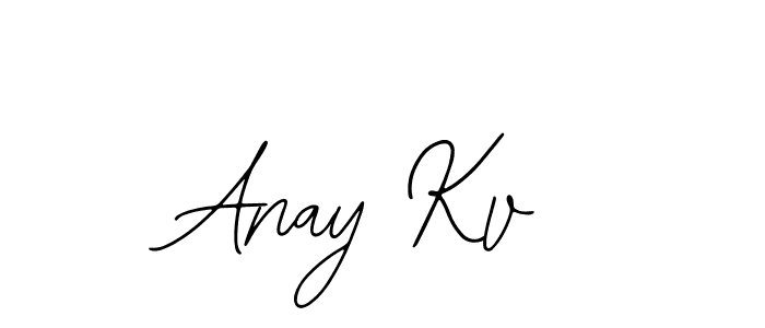 Design your own signature with our free online signature maker. With this signature software, you can create a handwritten (Bearetta-2O07w) signature for name Anay Kv. Anay Kv signature style 12 images and pictures png