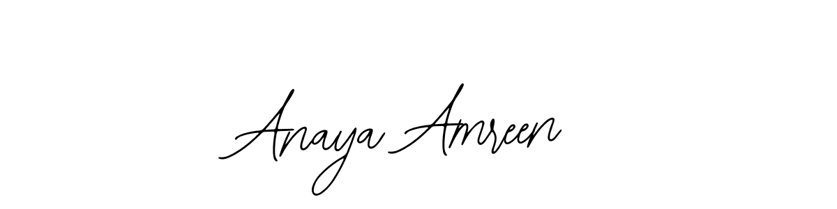 How to make Anaya Amreen signature? Bearetta-2O07w is a professional autograph style. Create handwritten signature for Anaya Amreen name. Anaya Amreen signature style 12 images and pictures png