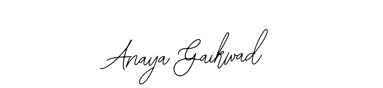 You should practise on your own different ways (Bearetta-2O07w) to write your name (Anaya Gaikwad) in signature. don't let someone else do it for you. Anaya Gaikwad signature style 12 images and pictures png