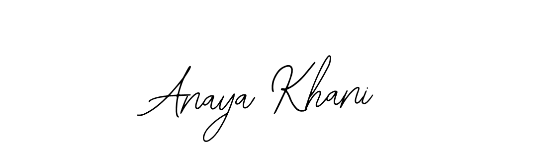 Make a beautiful signature design for name Anaya Khani. With this signature (Bearetta-2O07w) style, you can create a handwritten signature for free. Anaya Khani signature style 12 images and pictures png