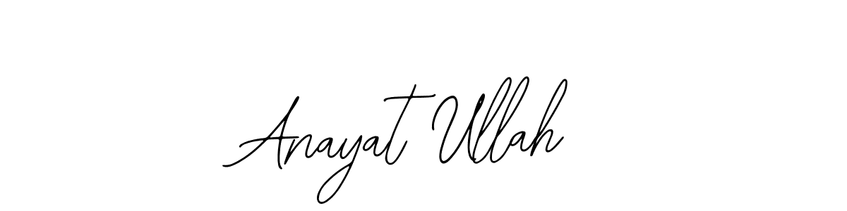 How to make Anayat Ullah name signature. Use Bearetta-2O07w style for creating short signs online. This is the latest handwritten sign. Anayat Ullah signature style 12 images and pictures png