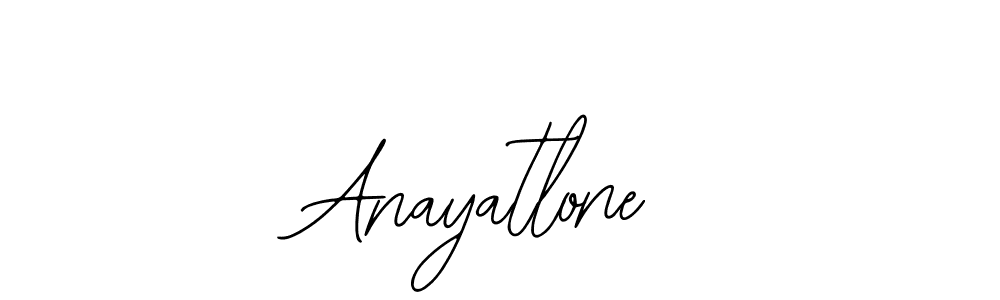 How to make Anayatlone signature? Bearetta-2O07w is a professional autograph style. Create handwritten signature for Anayatlone name. Anayatlone signature style 12 images and pictures png