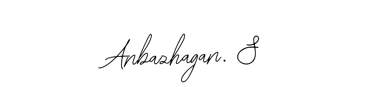 How to make Anbazhagan. S name signature. Use Bearetta-2O07w style for creating short signs online. This is the latest handwritten sign. Anbazhagan. S signature style 12 images and pictures png