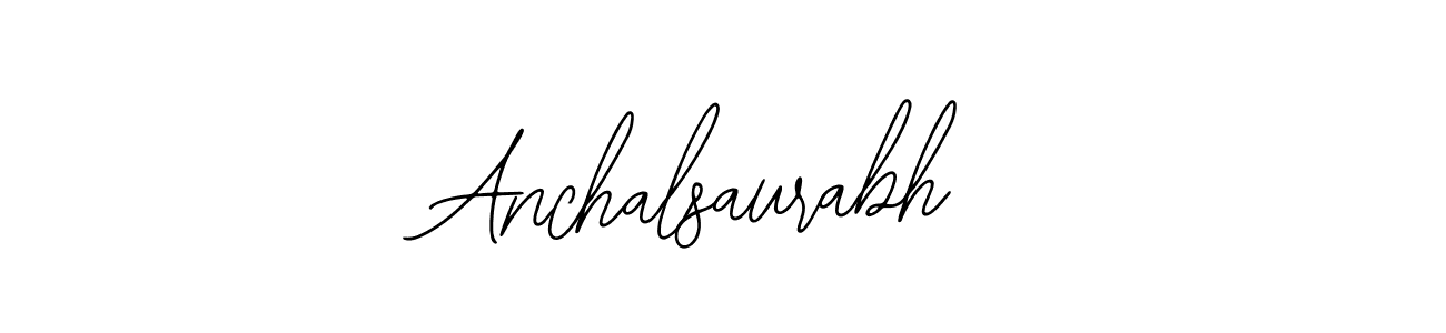 How to make Anchalsaurabh name signature. Use Bearetta-2O07w style for creating short signs online. This is the latest handwritten sign. Anchalsaurabh signature style 12 images and pictures png