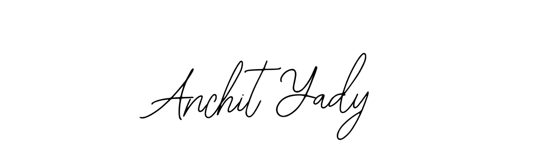 The best way (Bearetta-2O07w) to make a short signature is to pick only two or three words in your name. The name Anchit Yady include a total of six letters. For converting this name. Anchit Yady signature style 12 images and pictures png