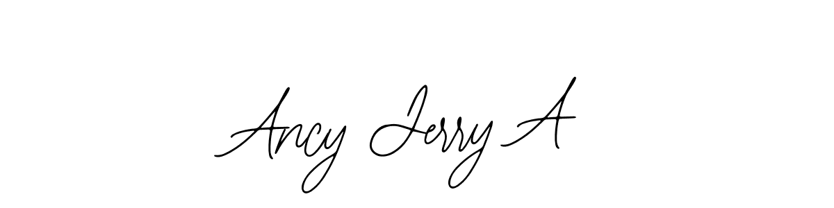 Bearetta-2O07w is a professional signature style that is perfect for those who want to add a touch of class to their signature. It is also a great choice for those who want to make their signature more unique. Get Ancy Jerry A name to fancy signature for free. Ancy Jerry A signature style 12 images and pictures png
